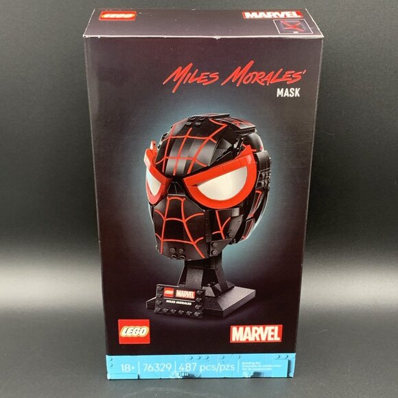 LEGO Marvel Miles Morales Mask 76329 Spider-Man Helmet 487 pcs New Sealed - Picture 1 of 7